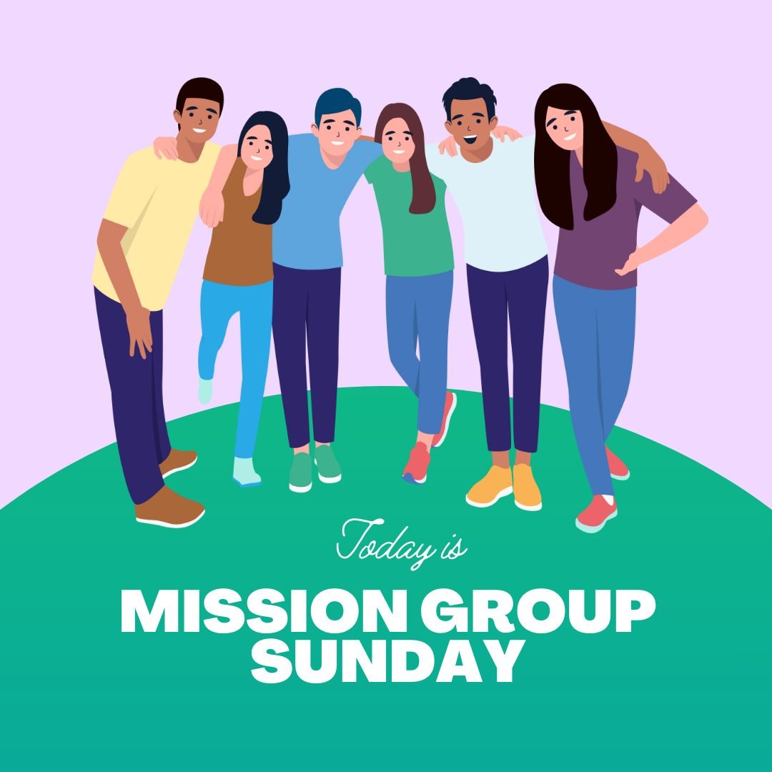 We have mission groups today!
Come join us for prayer, fellowship and a hot cuppa. 
Looking forward to seeing you today.