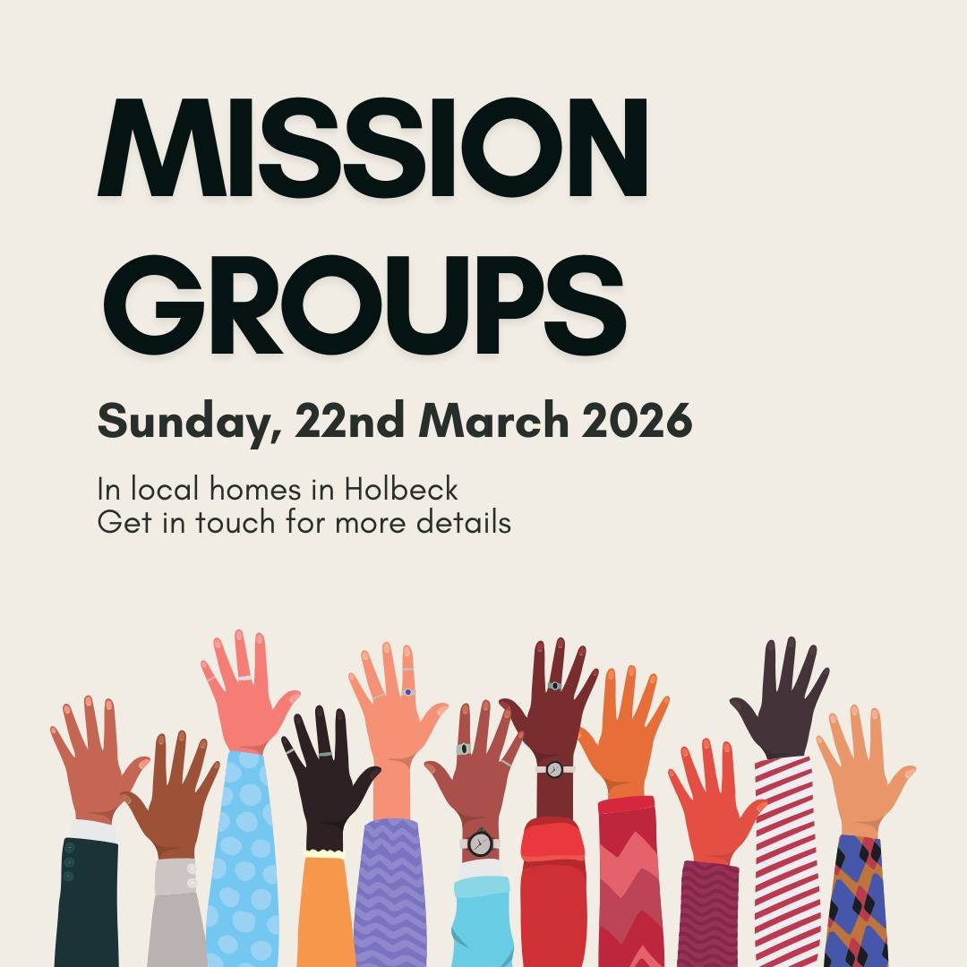 We will meet in local homes for Mission Groups this Sunday, 22nd March. It will be a great time of worship, fellowship and a cuppa! 😀
Please reach out if you'd like to join.