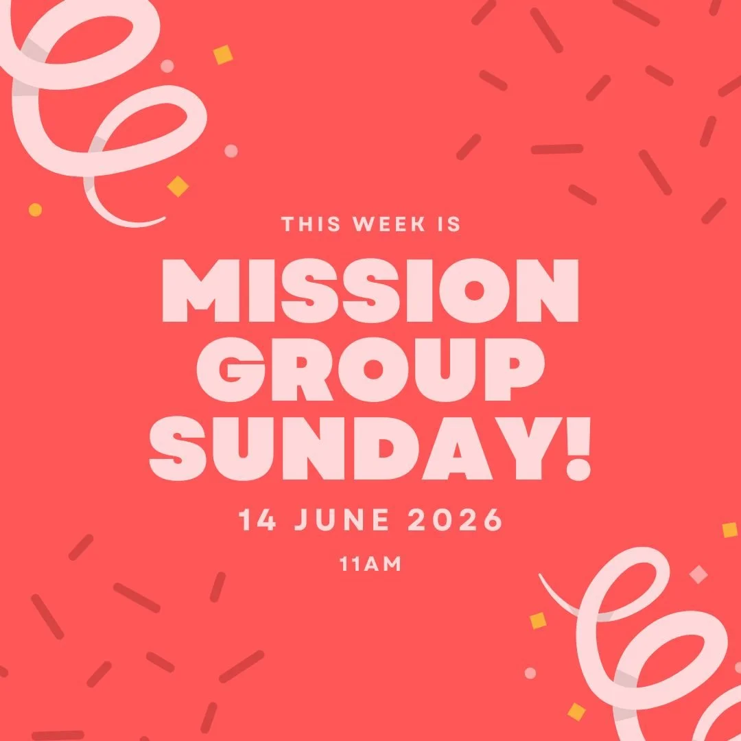 This Sunday, 14th June, we'll be meeting in a Mission Group at 11 am.
It'll be a wonderful time of prayer and fellowship. Think of who you can invite!
See you there! 😃