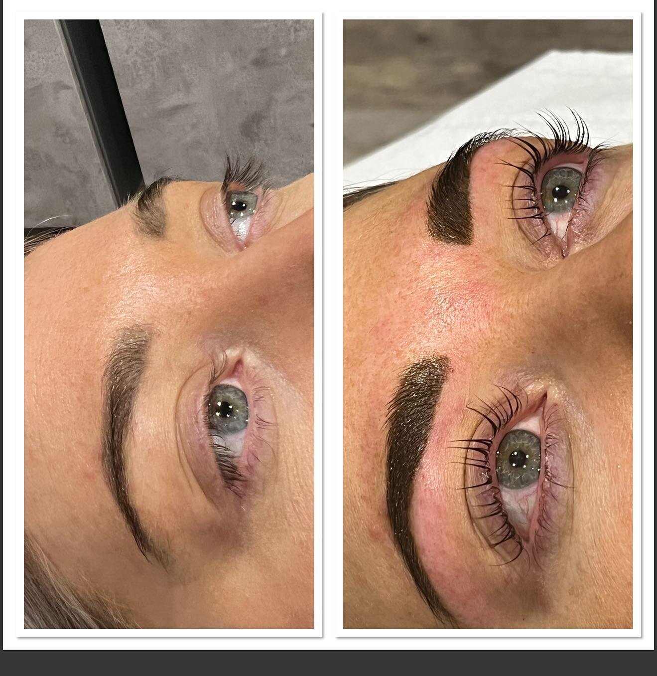 Straight lashes to curled 😍 #lvl #lashlift #naturallashes