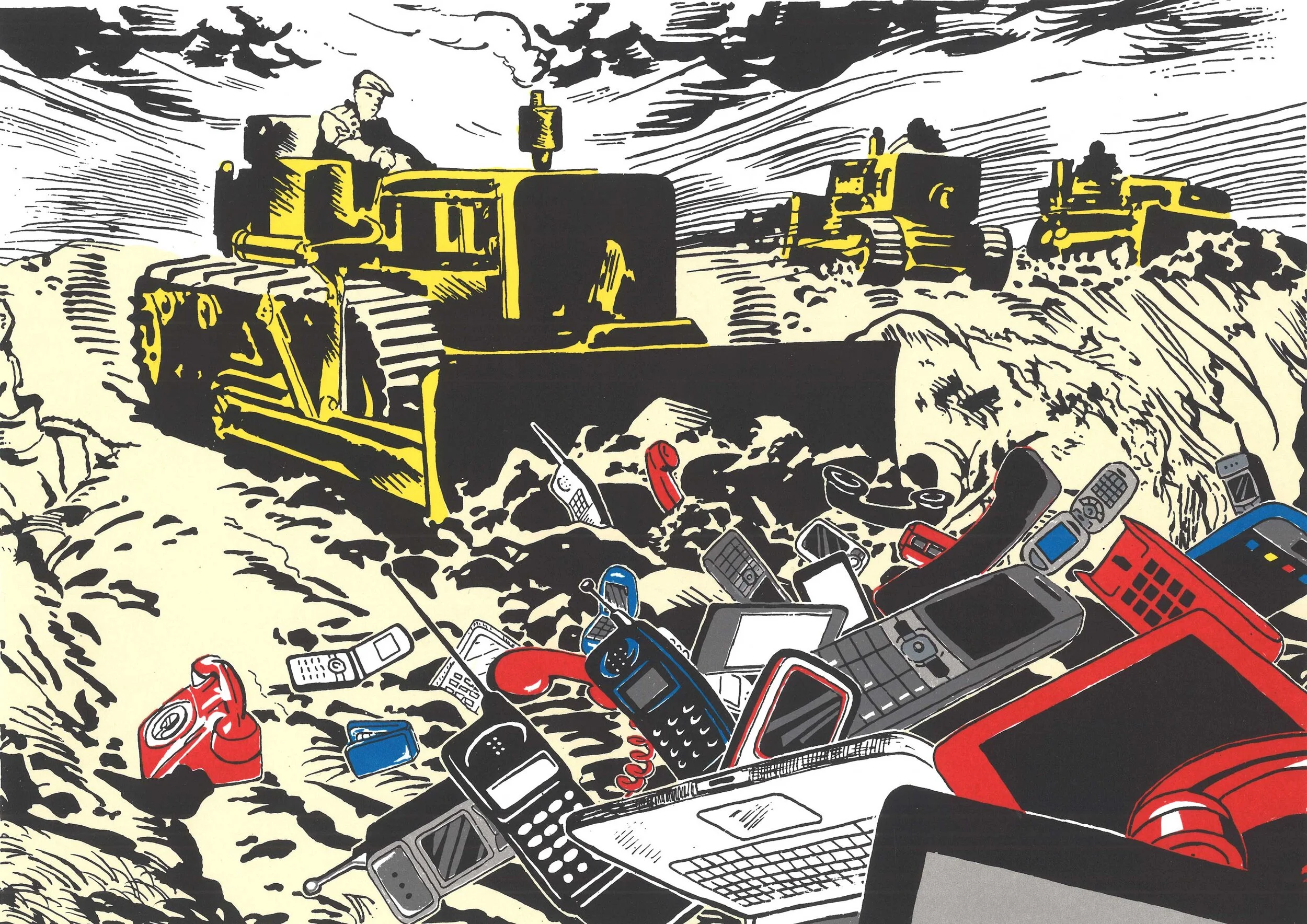 Contactless, Screen print, 297 x 400 mm, ed of 50 (£400 unframed)