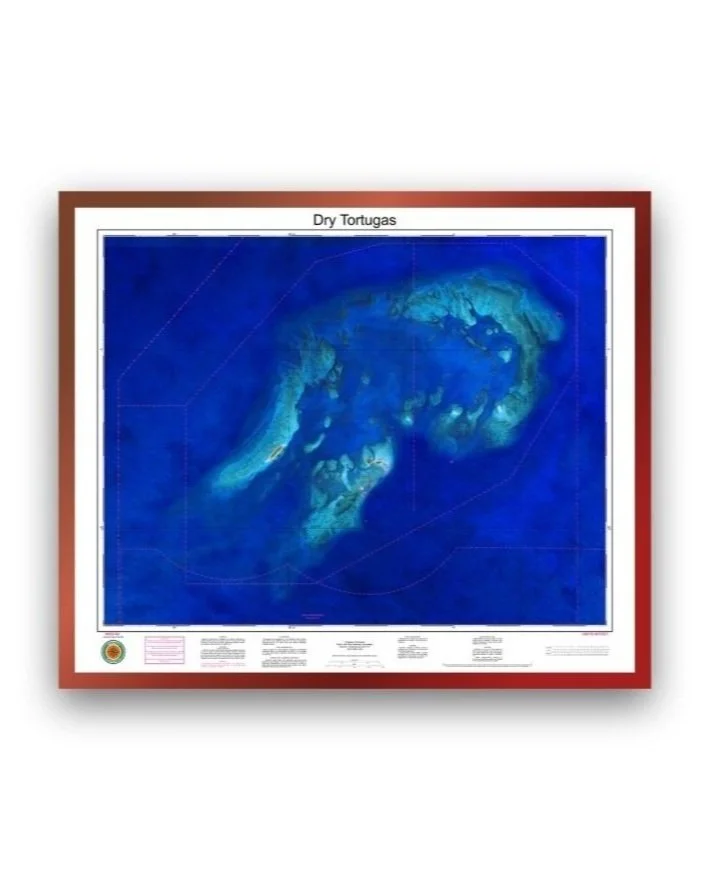 The depths surrounding the Dry Tortugas.
