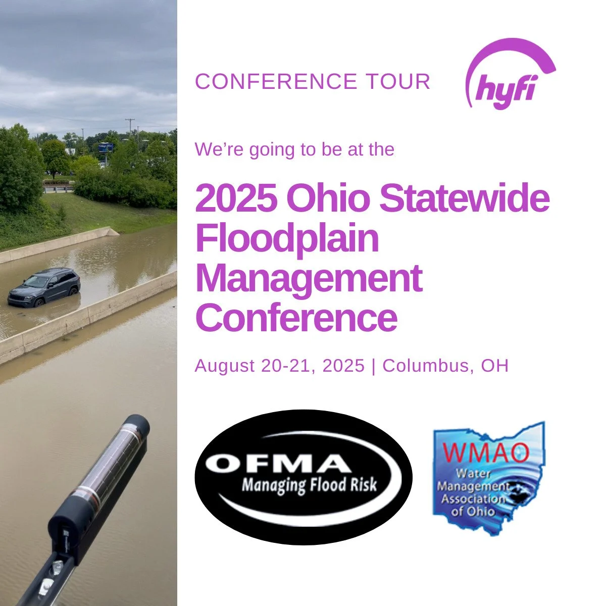 We are coming to you live from the 2025 Ohio Statewide Floodplain Management Conference 👋 

If you&rsquo;re in Columbus, stop by our booth and say hi!
