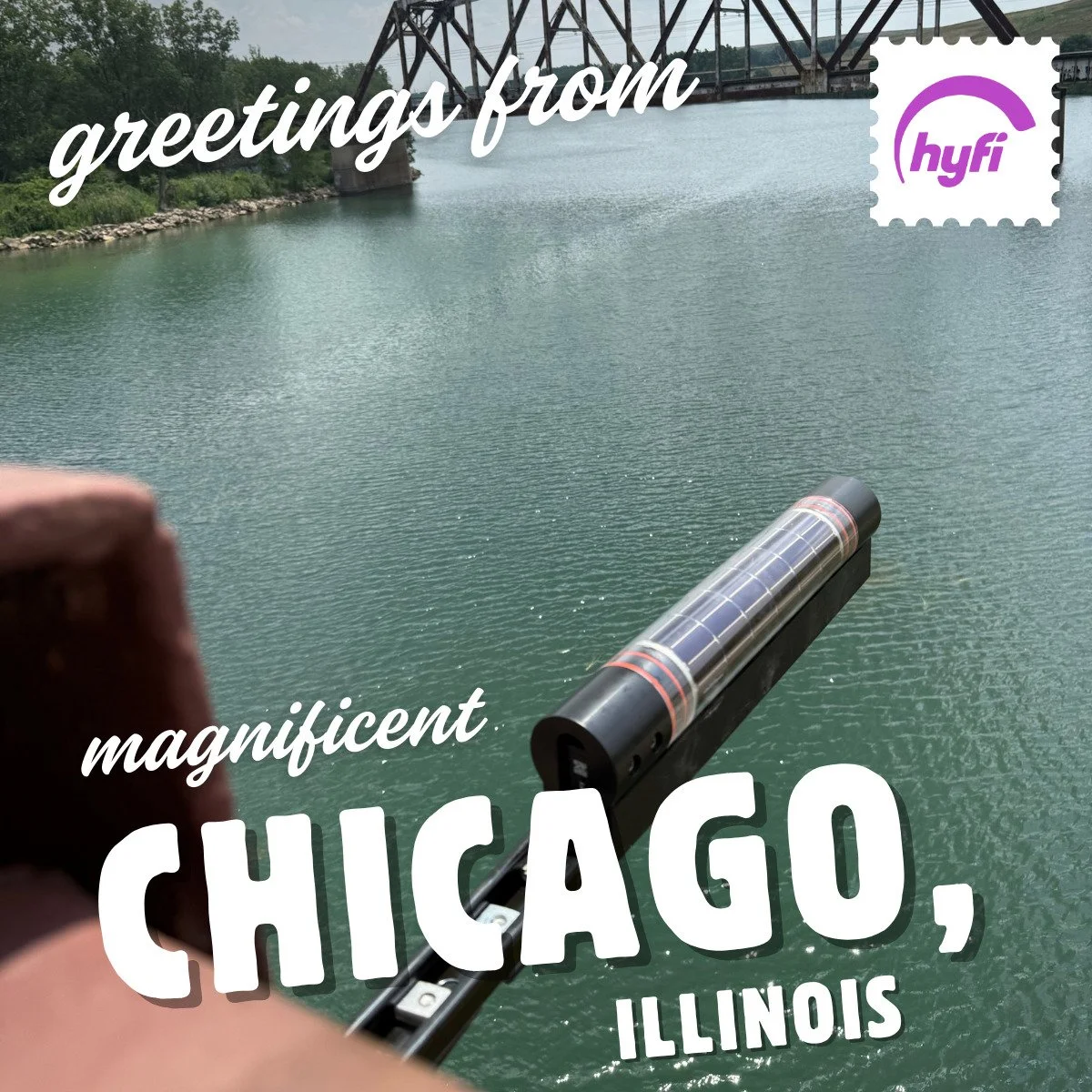 Greetings from Hyfi, wish you were here in magnificent Chicago, Illinois!

Hyfi is partnering with Verizon, the Center for Neighborhood Technology, and the City of Chicago to roll out 50 smart flood sensors across the Windy City. With the first ten a