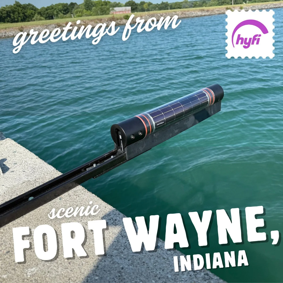 Greetings from Hyfi, wish you were here in scenic Fort Wayne, Indiana!

Hyfi is working with officials in Fort Wayne to monitor drainage across the city, with new sensors installed over rivers, ditches, and at key CSOs. Now equipped with real-time wa