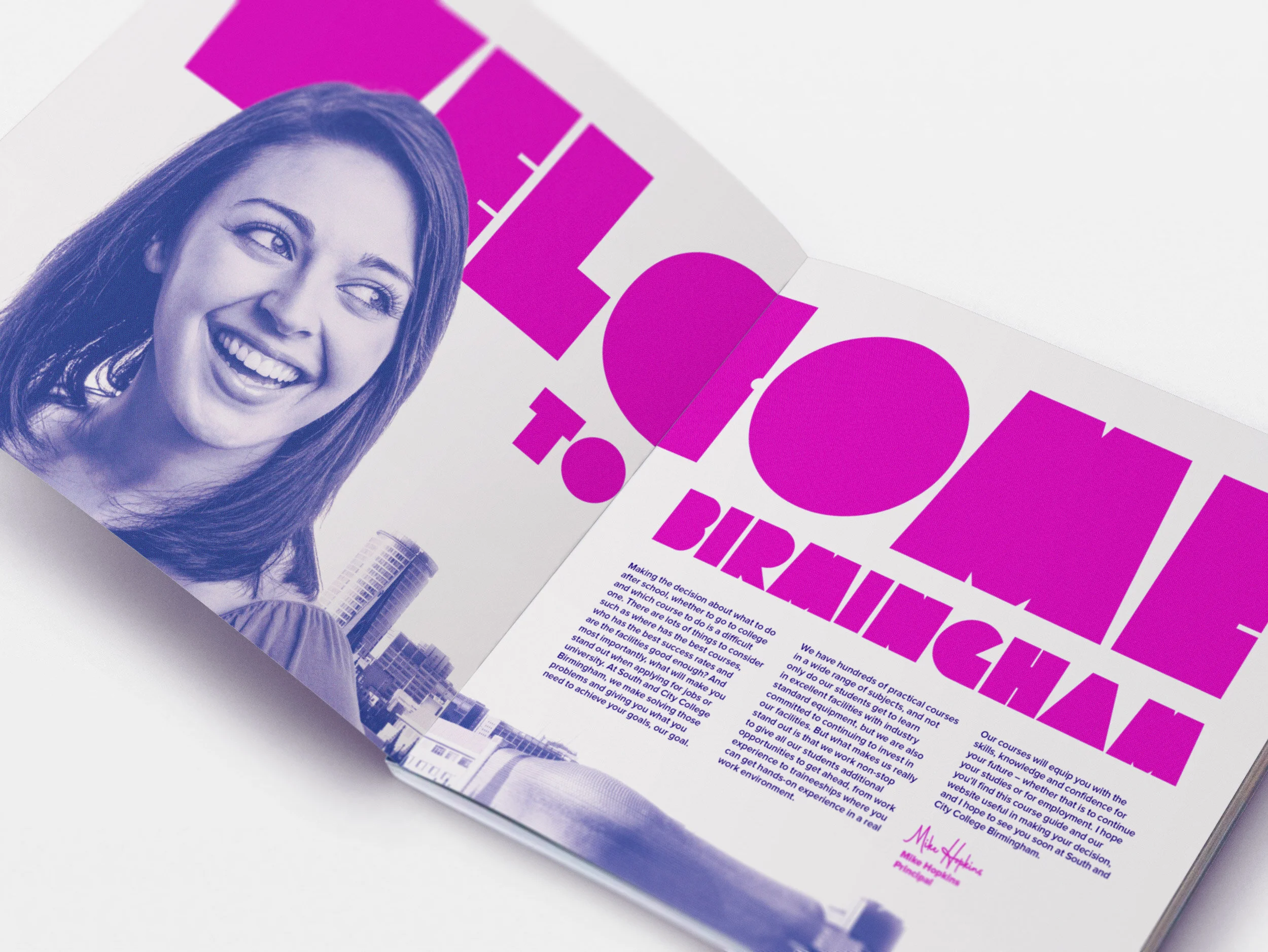Typography is vibrant and would be produced using mixed neon spot colour inks.