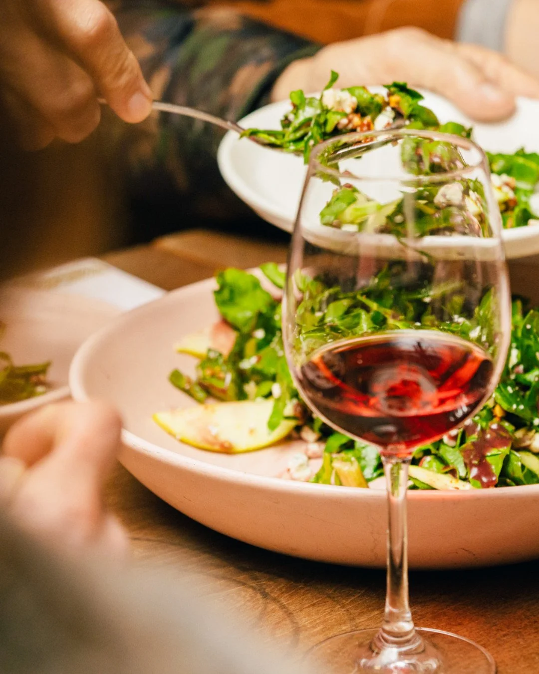 Keep that second layer on and dine al fresco. Our patio is perfectly cozy right now.
