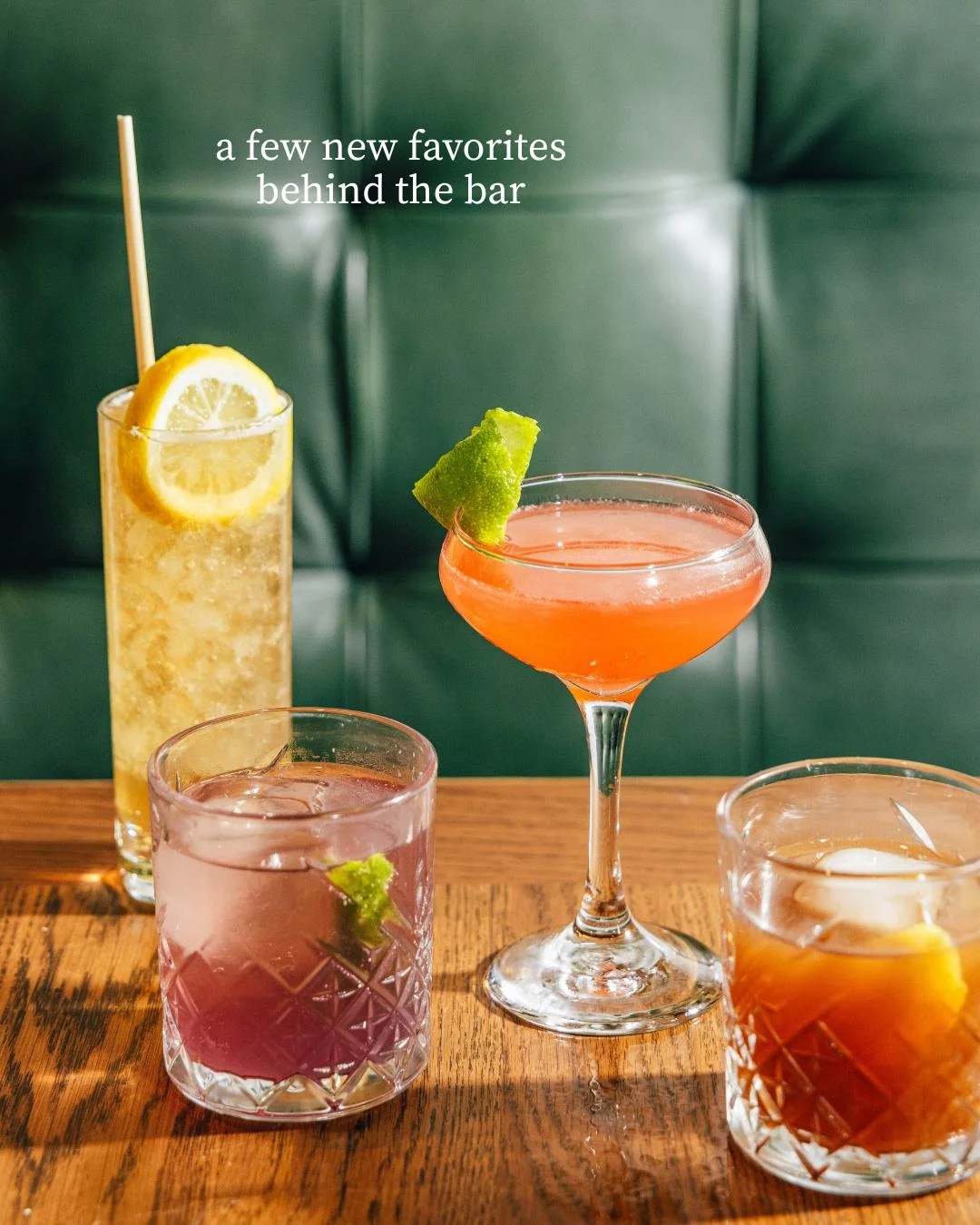 We don&rsquo;t just shake cocktails, we can't rest until we add a little Southern wit and name them like they&rsquo;re about to headline a country album.

A few new favorites behind the bar: 
🍊🍁 Hitchin&rsquo; Your Giddy Up. Hat Trick gin, orange v