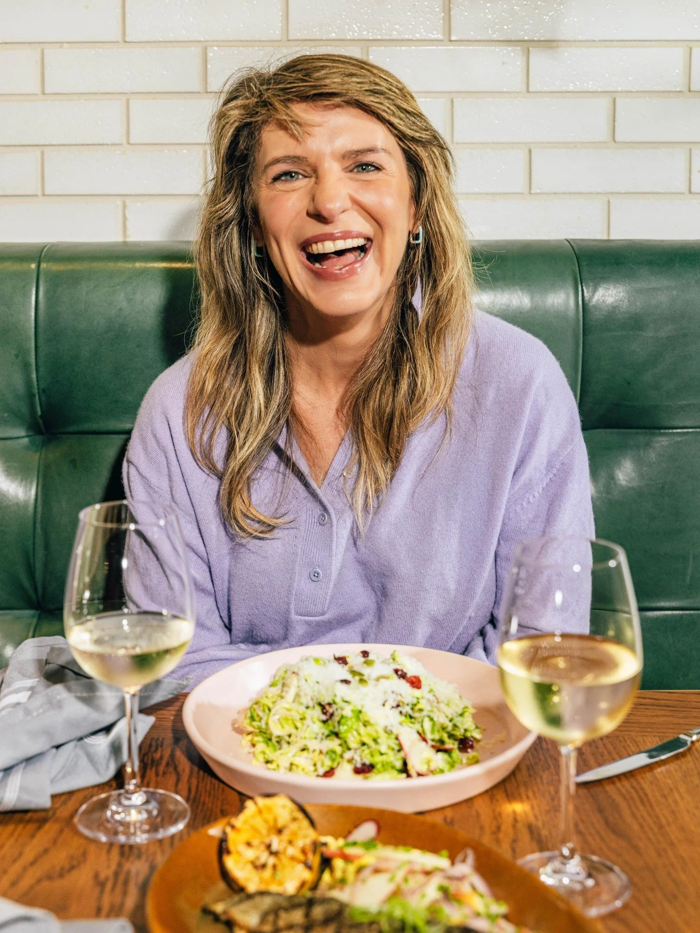 Just a girlie excited to go all in for dinner at Lenoir.