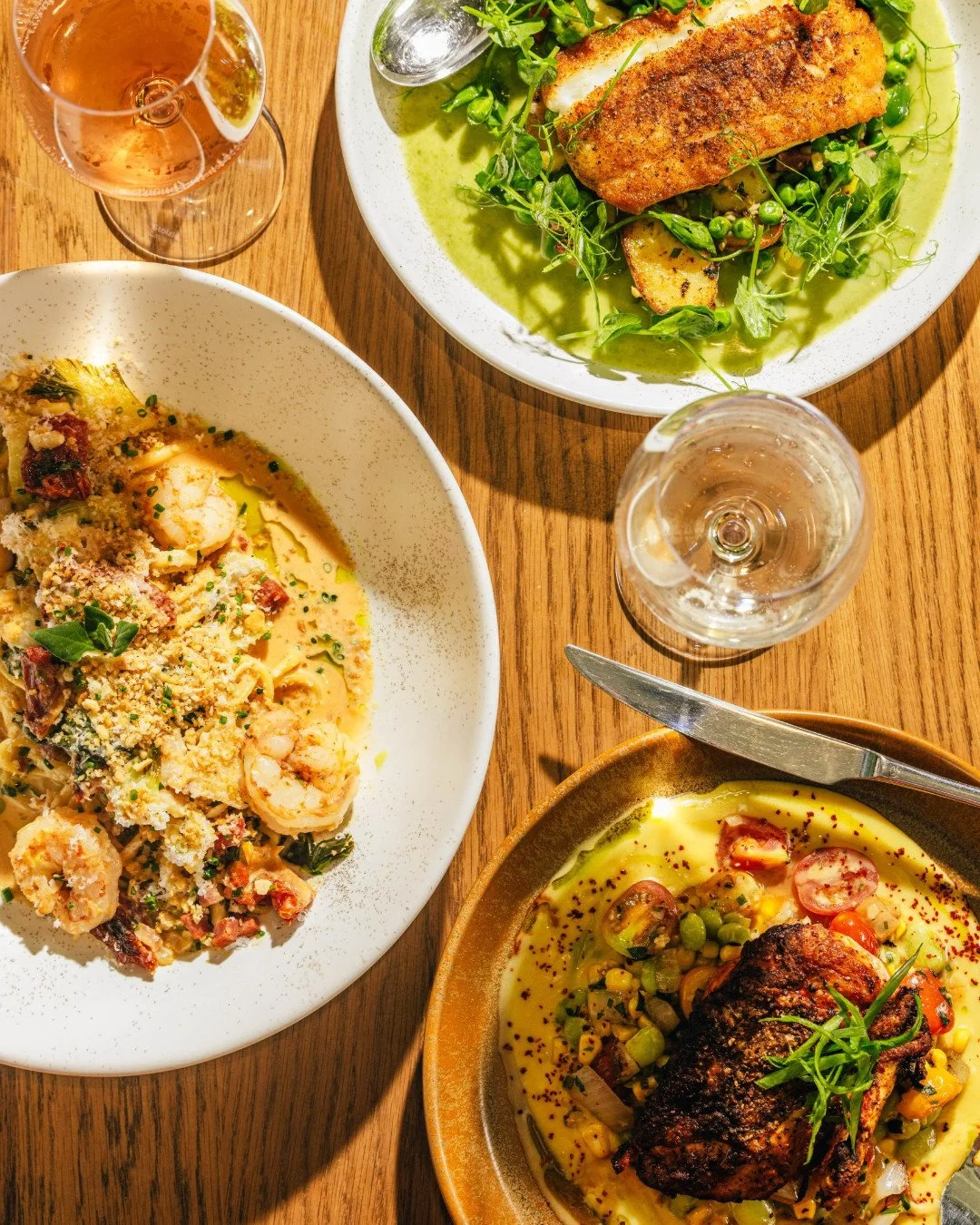 We're about a happy as a clam at high tide over here at Lenoir (just look at that smile!). All because spring is officially on the menu. Local little gem, asparagus, butter bean hummus, deviled crab, fava bean succotash, sweet tea brine... just wait 