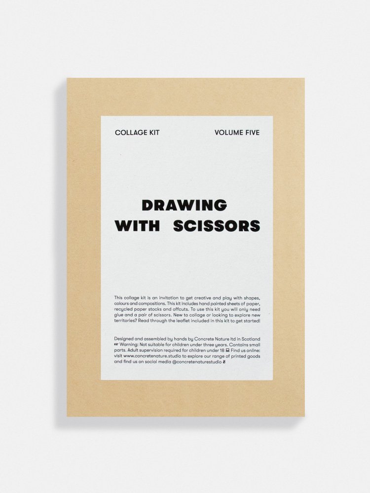 Collage Kit Drawing With Scissors