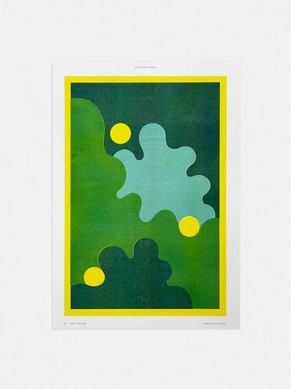Gatehring Moss A3 Riso Print