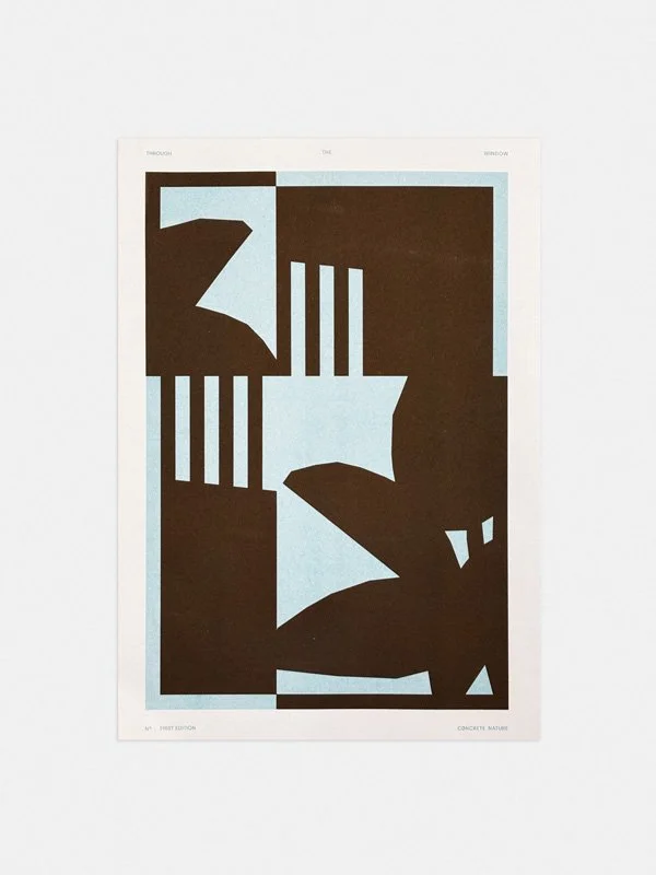 Through the window A3 Riso Print