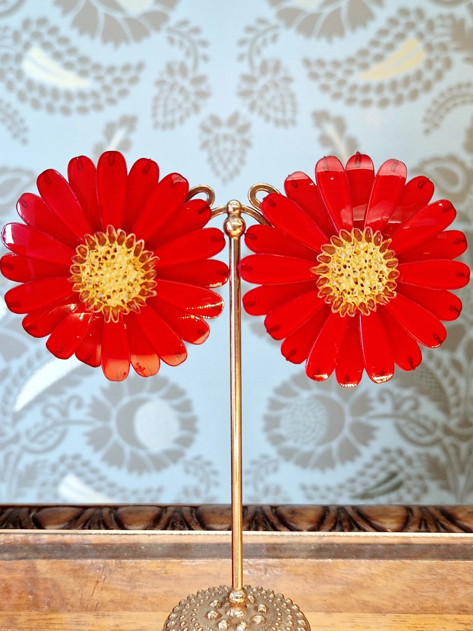 Orecchini margherita rossa Ciléa