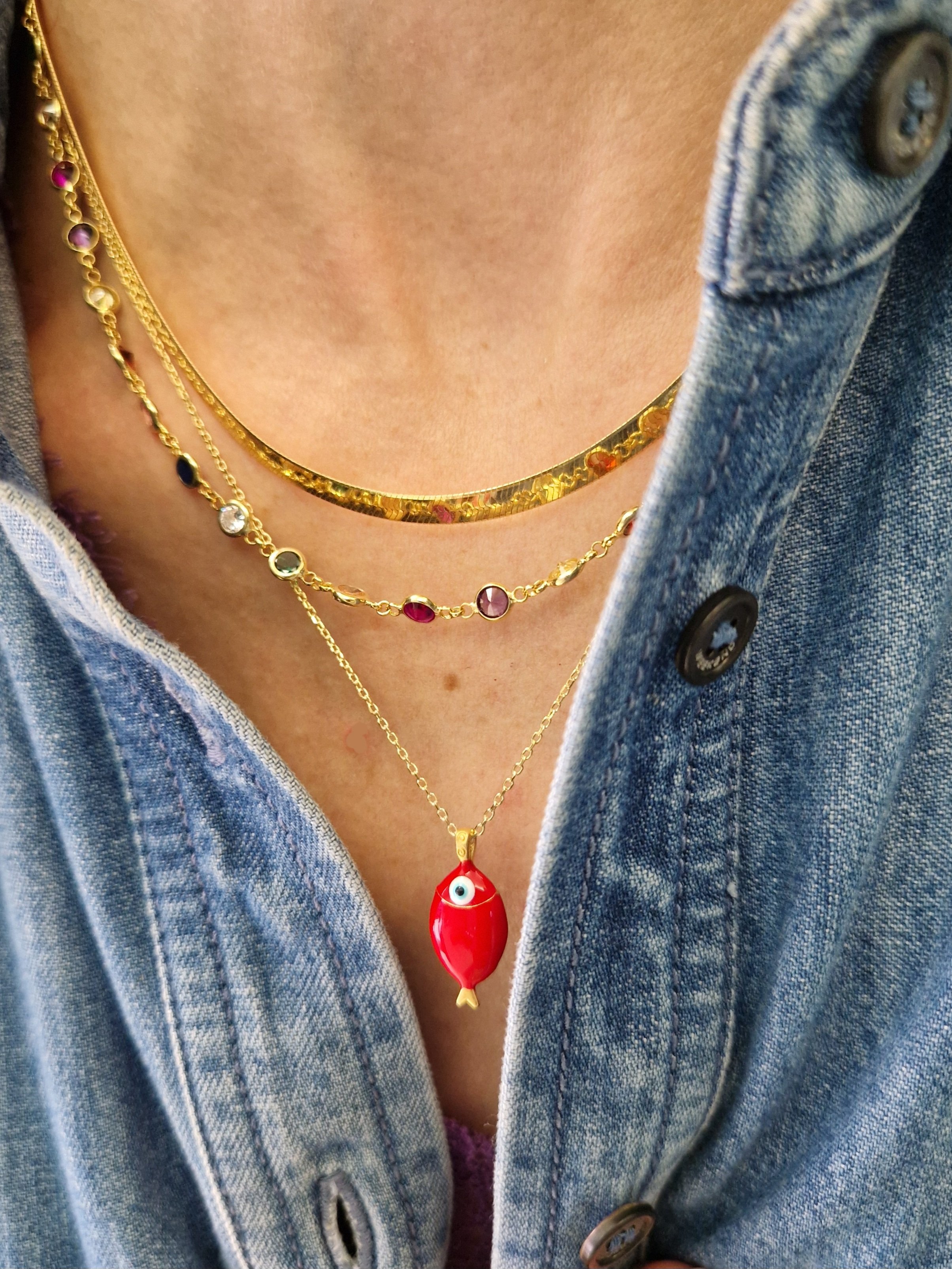 Collana Pesciolino colorato