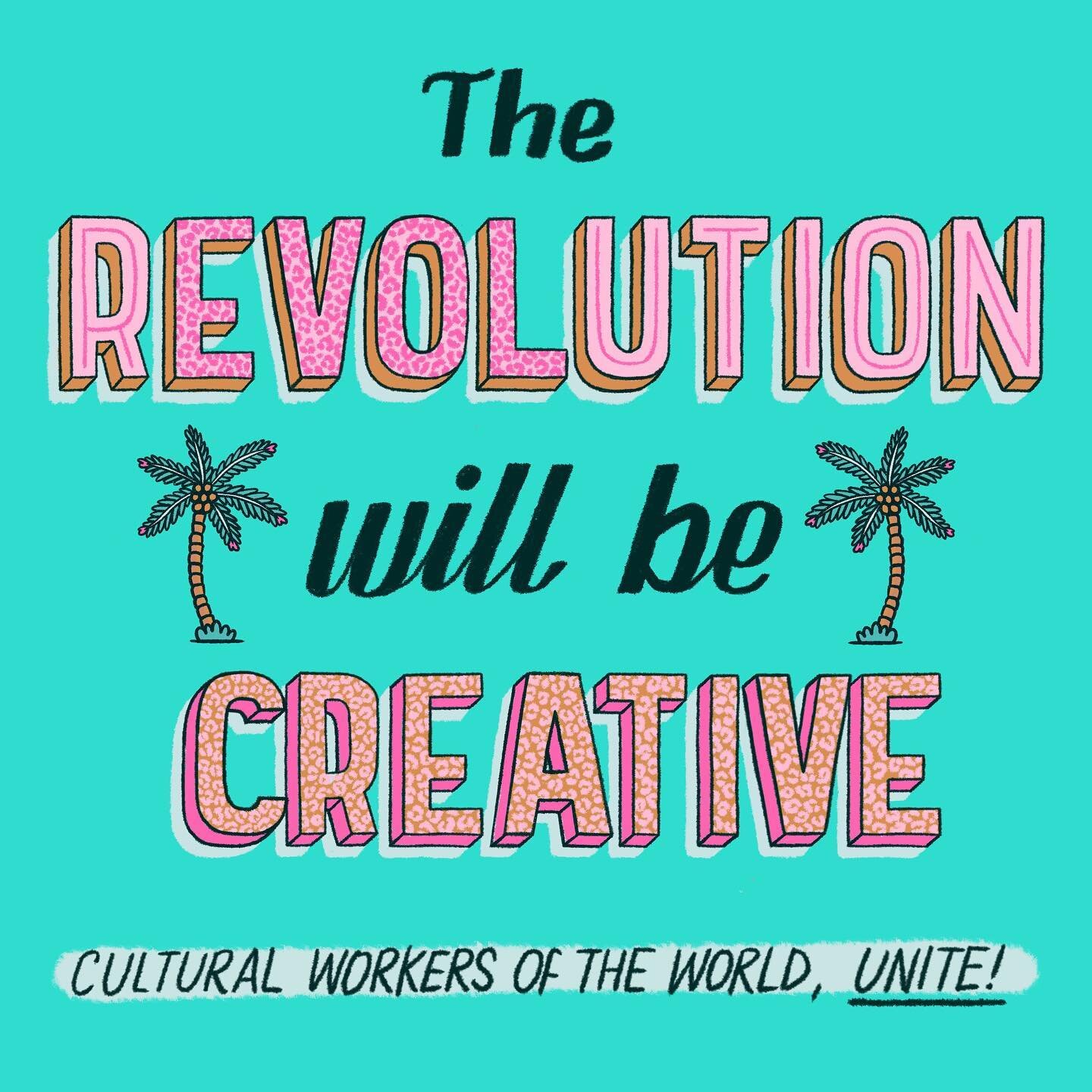 Happy May Day Baes 🌴✨

The revolution will be creative. Cultural workers of the world, unite!

#MayDay #WorkersOfTheWorldUnite #CulturalWorkers #Revolution #RevolutionIsLove #TheRevolutionWillBeCreative #Creative #ArtActivism #Artivism #Unite #Strik