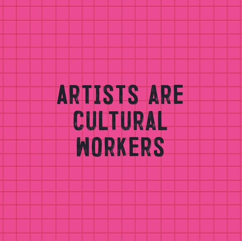 F**K YOU! PAY US!⁠
⁠
We're so done with the narrative that as artists we have to be struggling all the time, that creating art doesn't take labour and that by asking to be paid for our time and energy is some how selling out.⁠
⁠
We can't eat air. We 