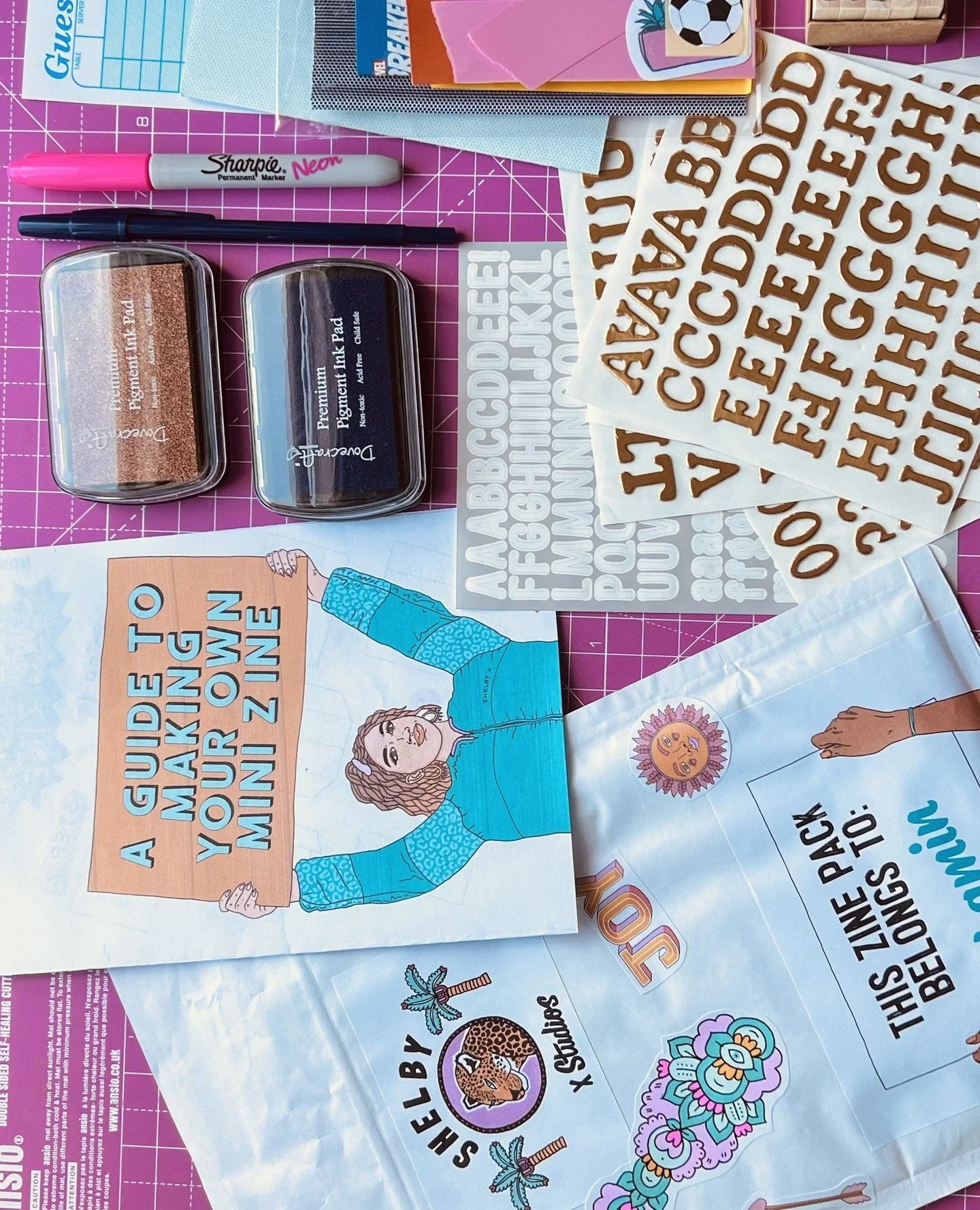 We put these zine packs together for a zine-making workshop in an alternative provision school last year. One of the best moments was when one of the students asked 'Why do we get gifts?' when they were handed their zine kit at the beginning of the s