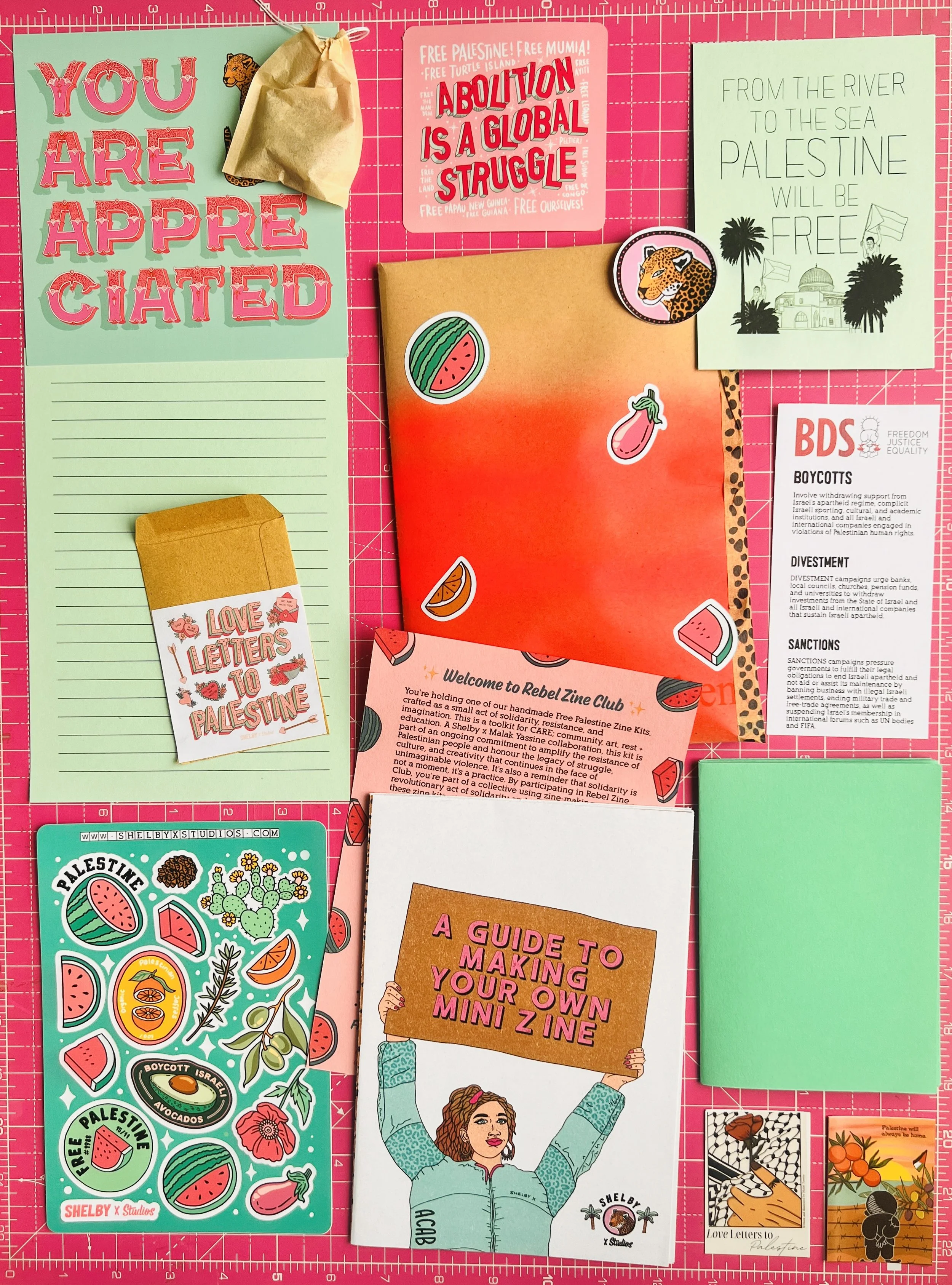 Free Palestine Zine Kit