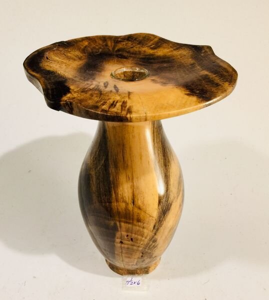 Buckeye Burl Tube Vase