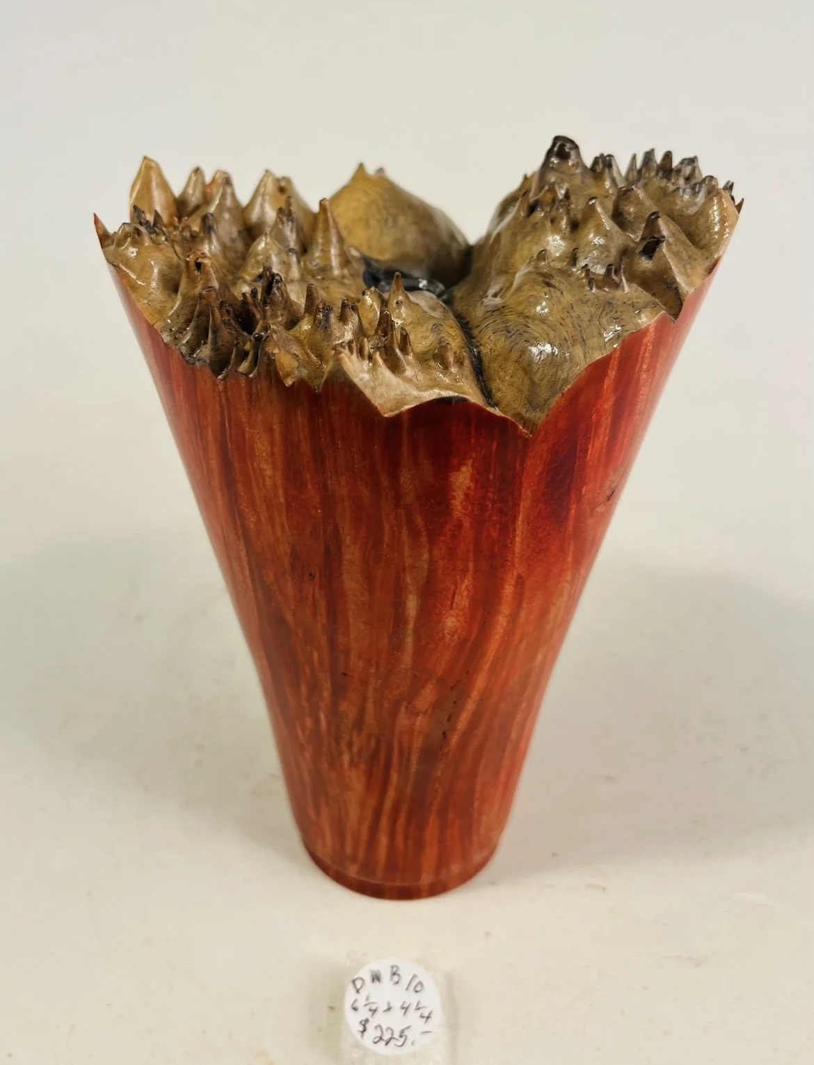 Maple Burl / Red/Live Edge      DMB10