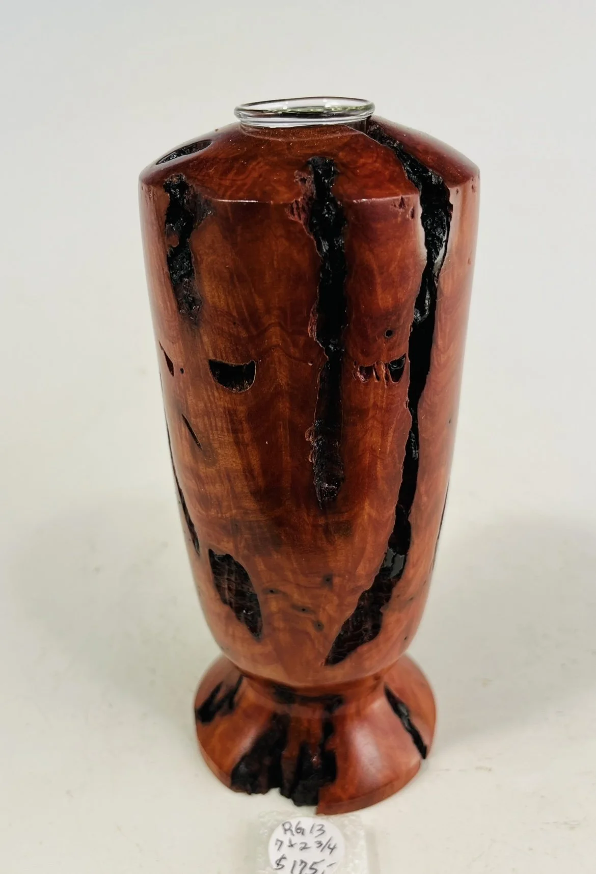 Red Gum Burl Vase          RG13