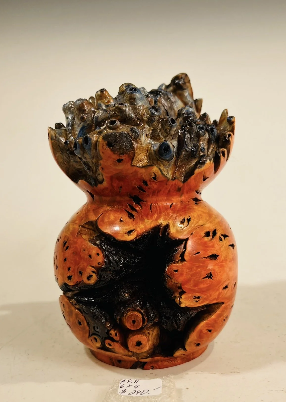 Buckeye Burl Vase       AR11