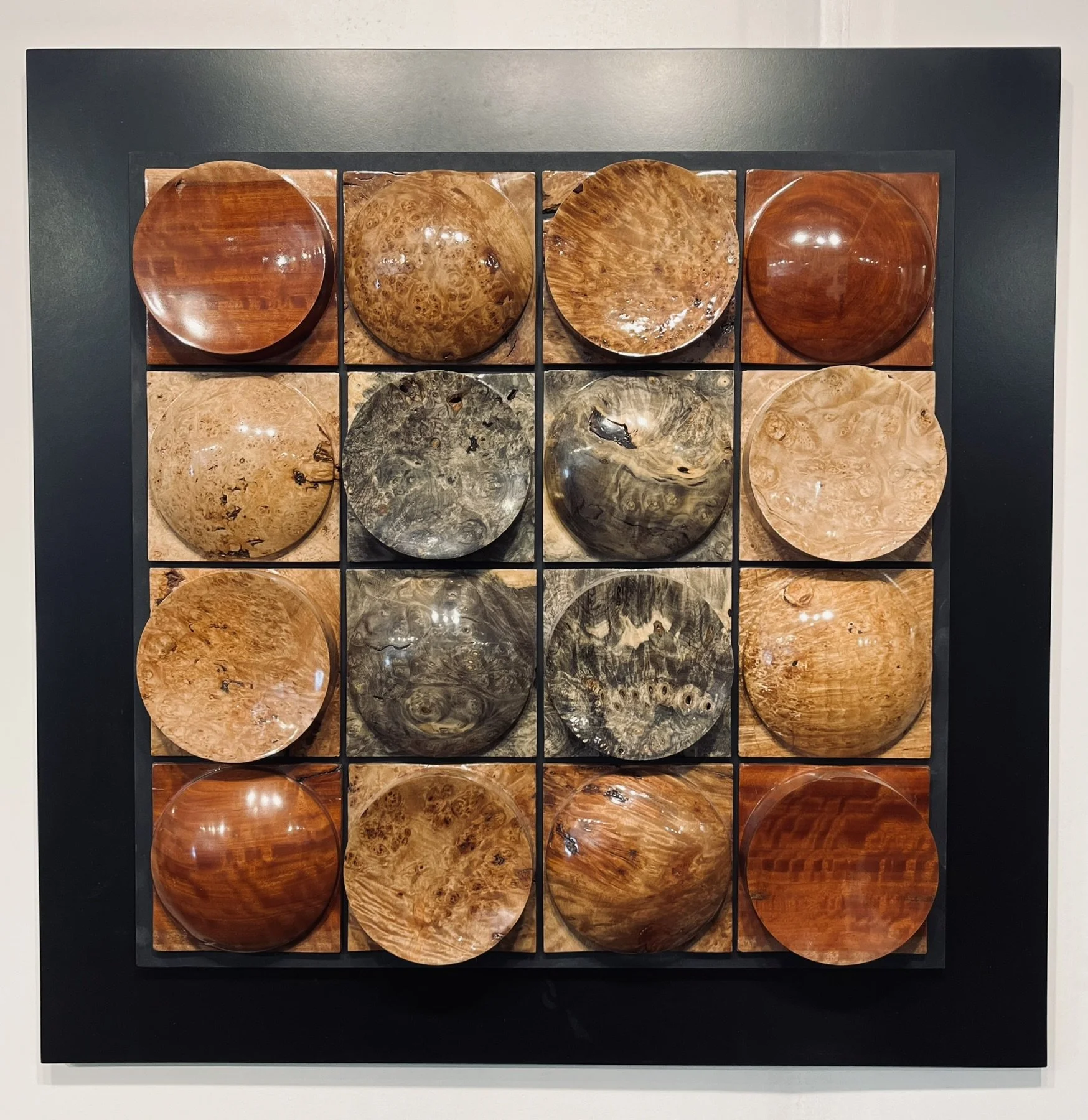 Framed 16 Tile Wall Sculpture