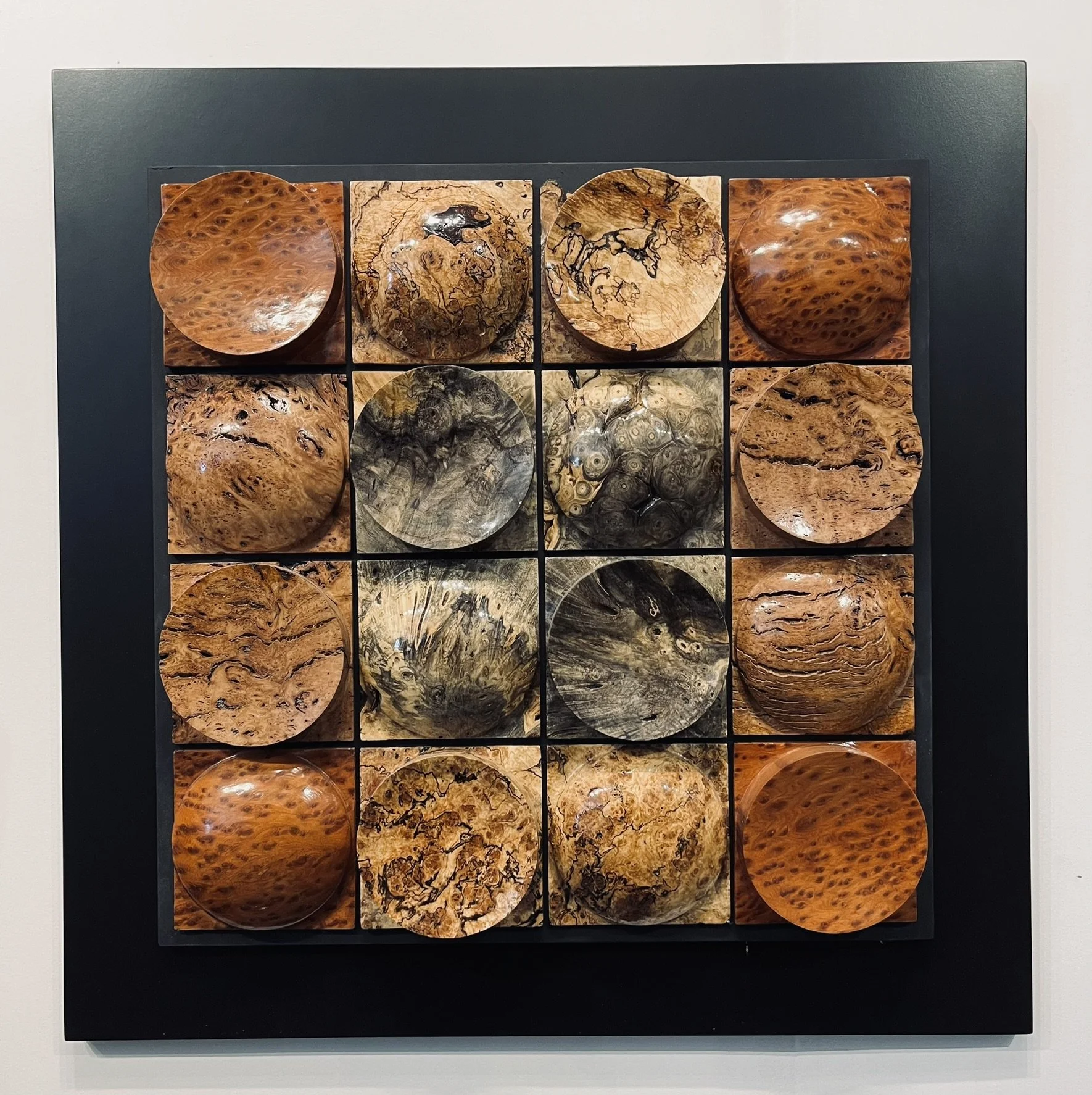 Framed 16 Tile Wall Sculpture