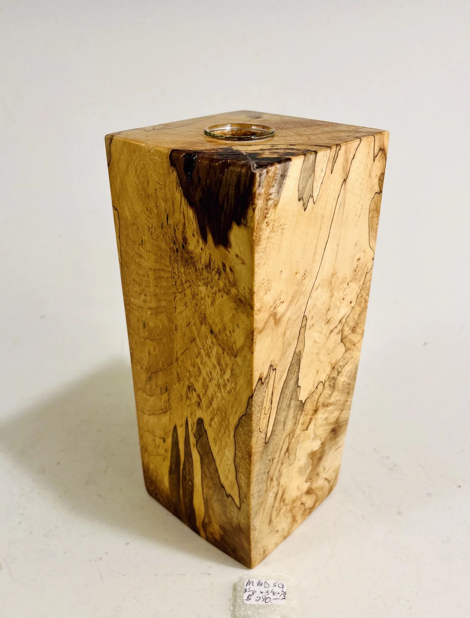 SpaltedMaple Burl Vase     MMDSQ