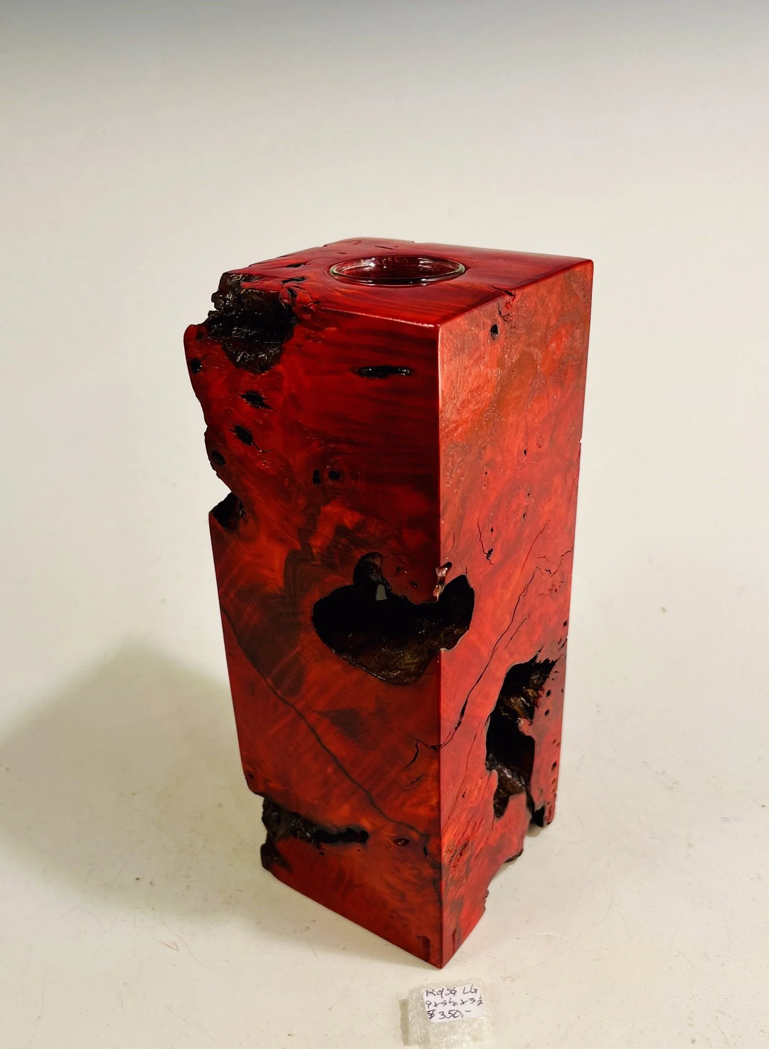 Buckeye Burl Vase      RdSQLG