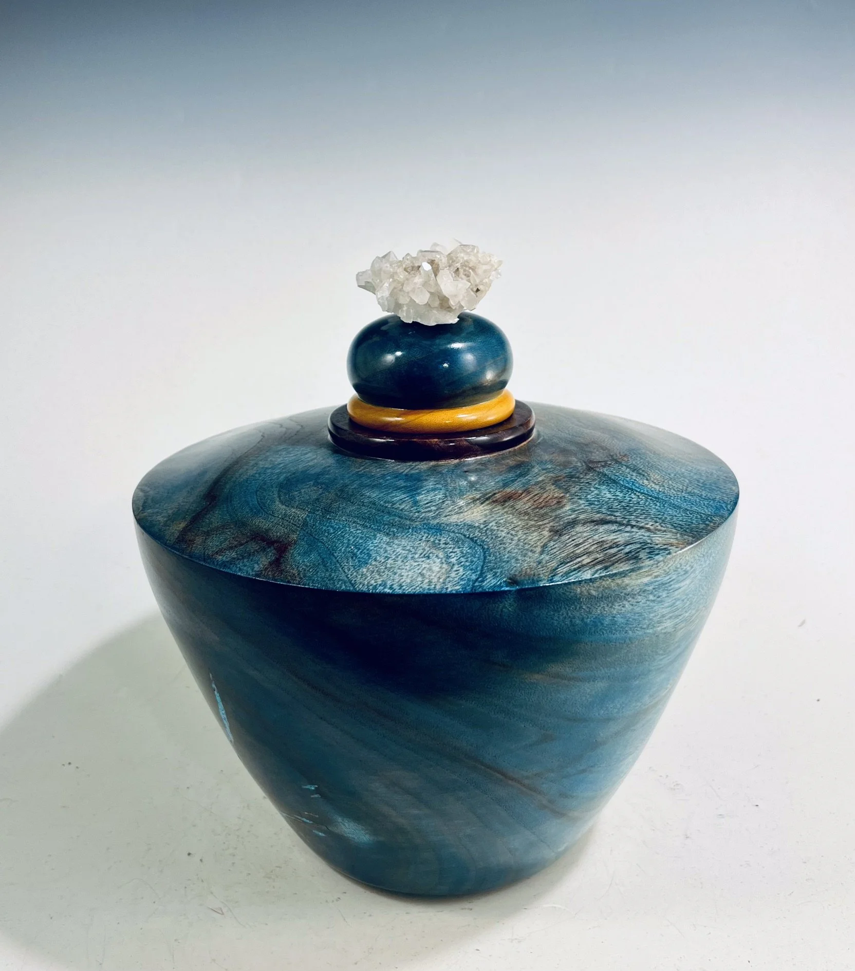 Camphor Hollow Form/ Quartz Crystal