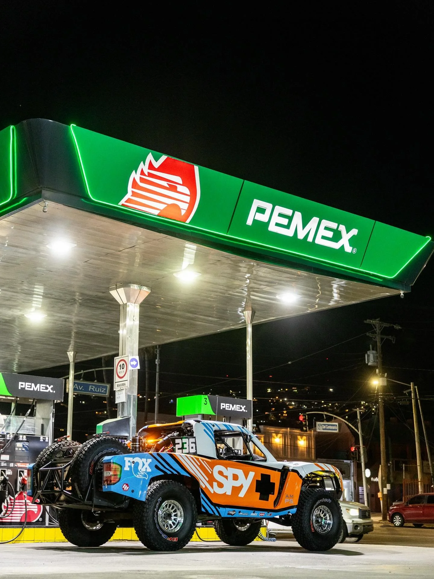 Trophy Trucks run on @pemex well at least @mikemarsal_racing does 🇲🇽 @bajadesigns