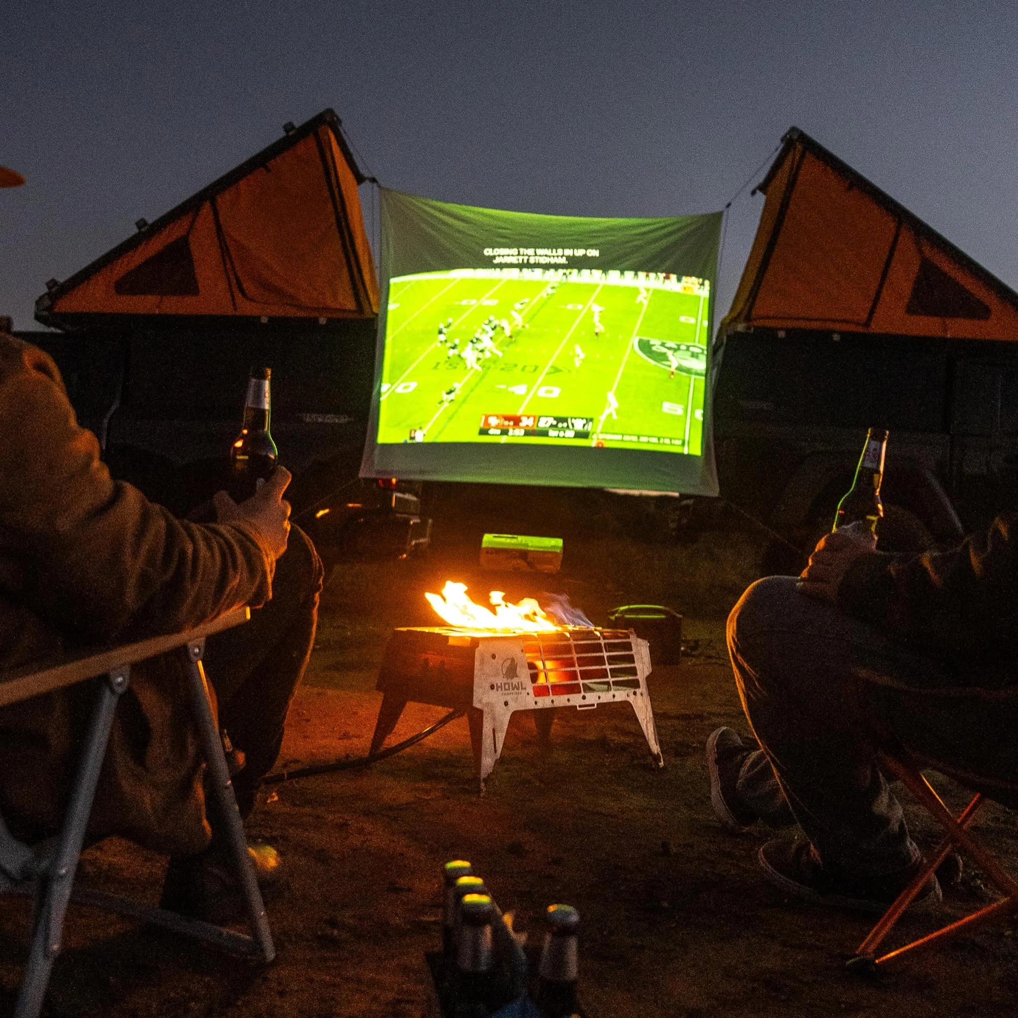 The time @kristianbolster came to me with an idea for @howlcampfires for Super Bowl weekend. Sorry the &ldquo;Big Game&rdquo;
