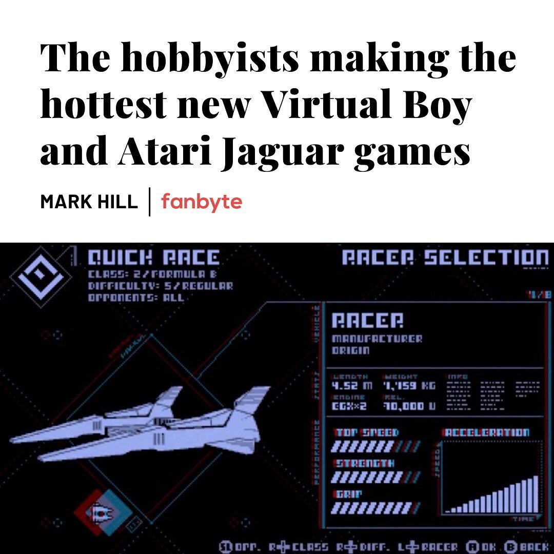 Link in bio for a little peek into the homebrew scenes for obscure consoles. 🕹 

#virtualboy #atarijaguar #magnavox #atari2600 #atari #indiegame #indiegamedev #gamedev  #retrogaming #retrogames #retrogamer #arcade #arcadegames #nintendo #nintendoswi