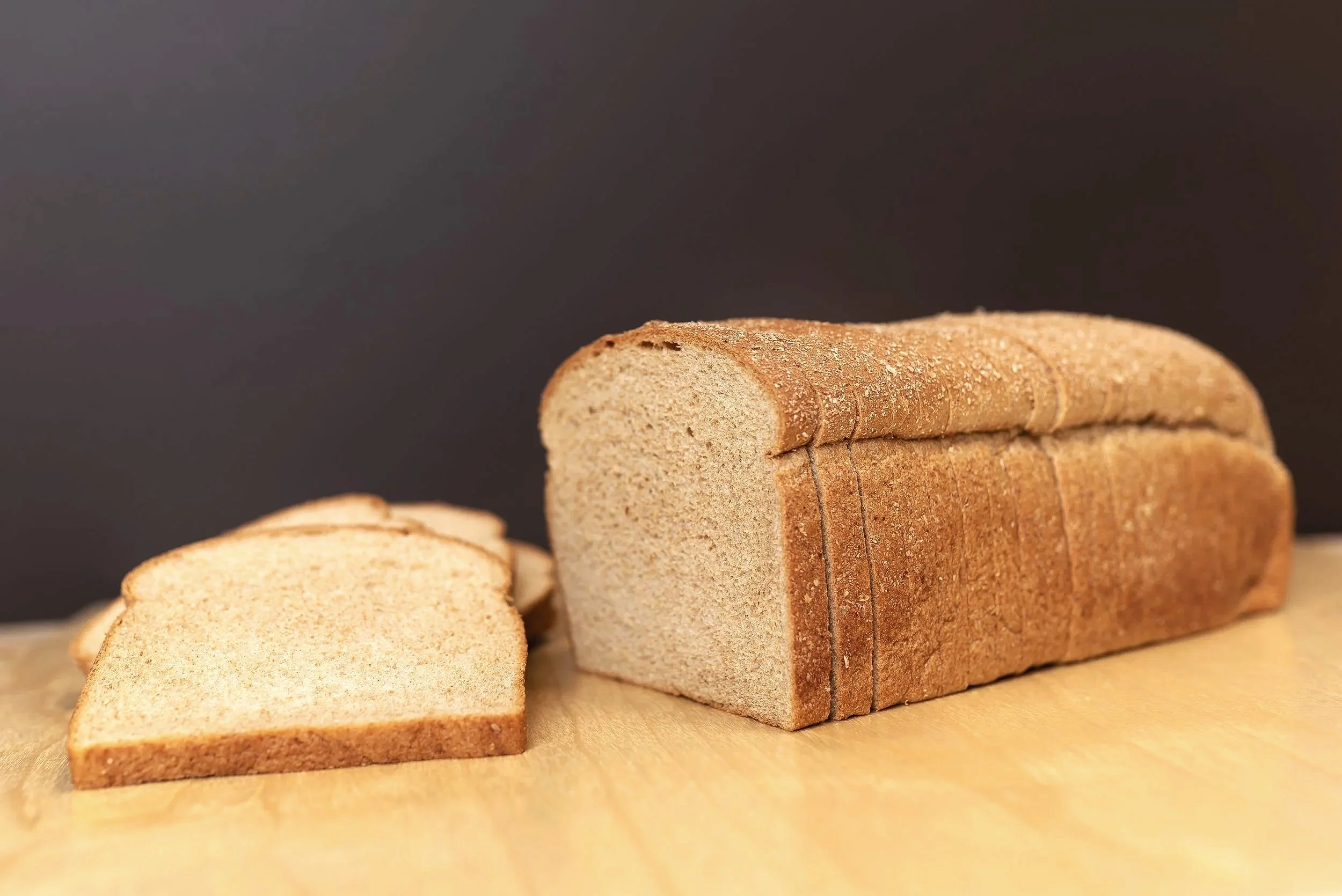 Our Pure Wheat Bread is baked into a wholesome, hearty loaf with a naturally rich wheat flavor and finished with a sprinkle of wheat crumbs on top, offering a satisfying texture and rustic goodness in every slice.