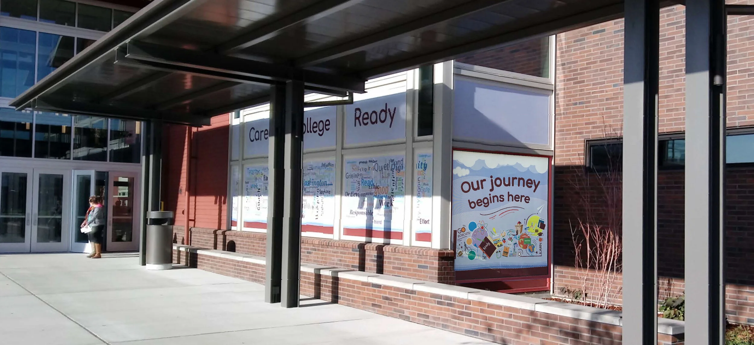 James W. Lintott Elementary Bobcats - Environmental Graphics & wayfinding