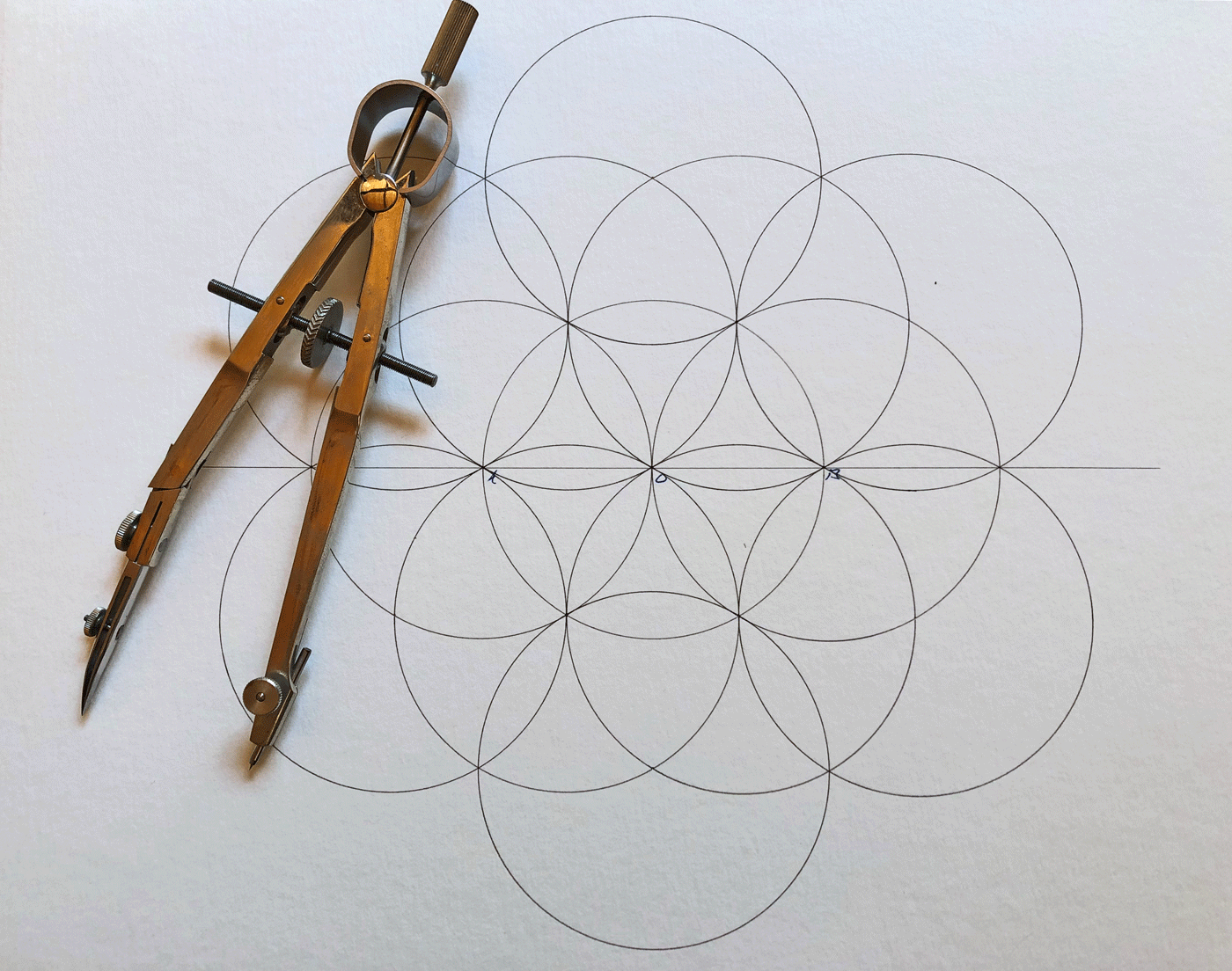 A Compass Exercise: Precision Revealed. — Drawing Islamic