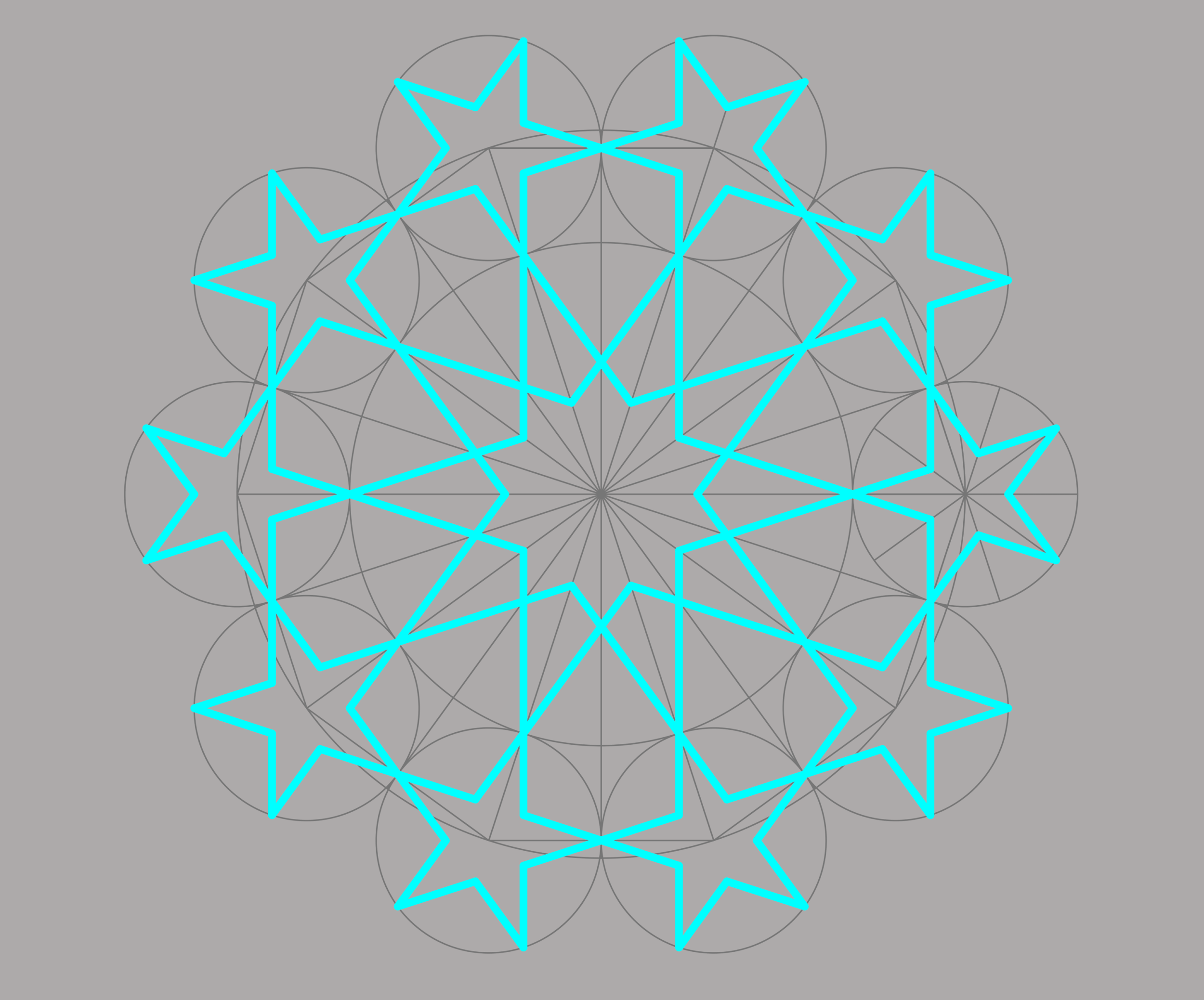 The Classic Rosette — Drawing Islamic Geometric Designs