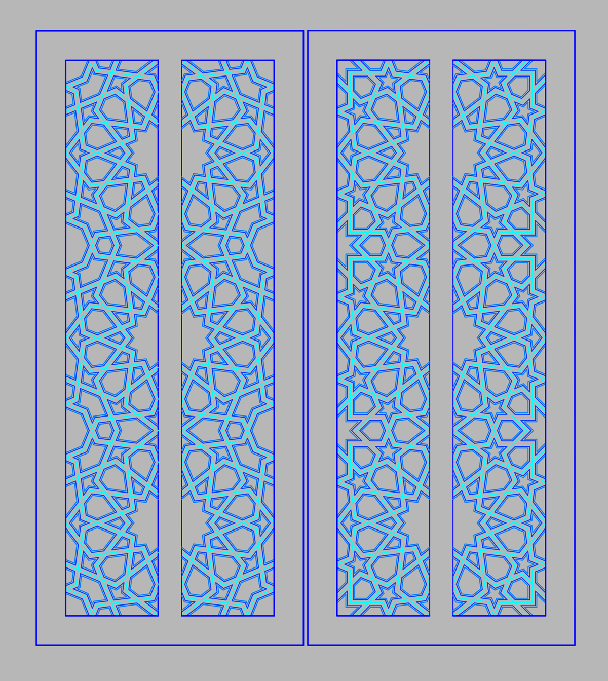 Ibn Tulun: Drawing Lajin's Minbar 4, Doors