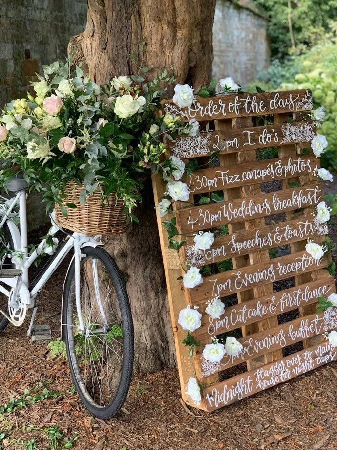 Wedding signage, welcome signs and table plans — Inviting Writing