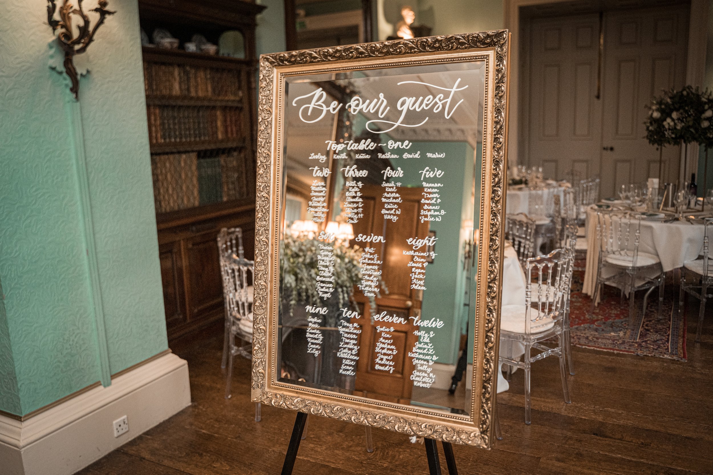 prestwold hall mirror table plan inviting writing