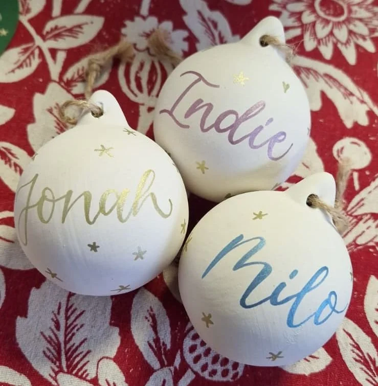 Christmas Baubles at Rutland Nursery