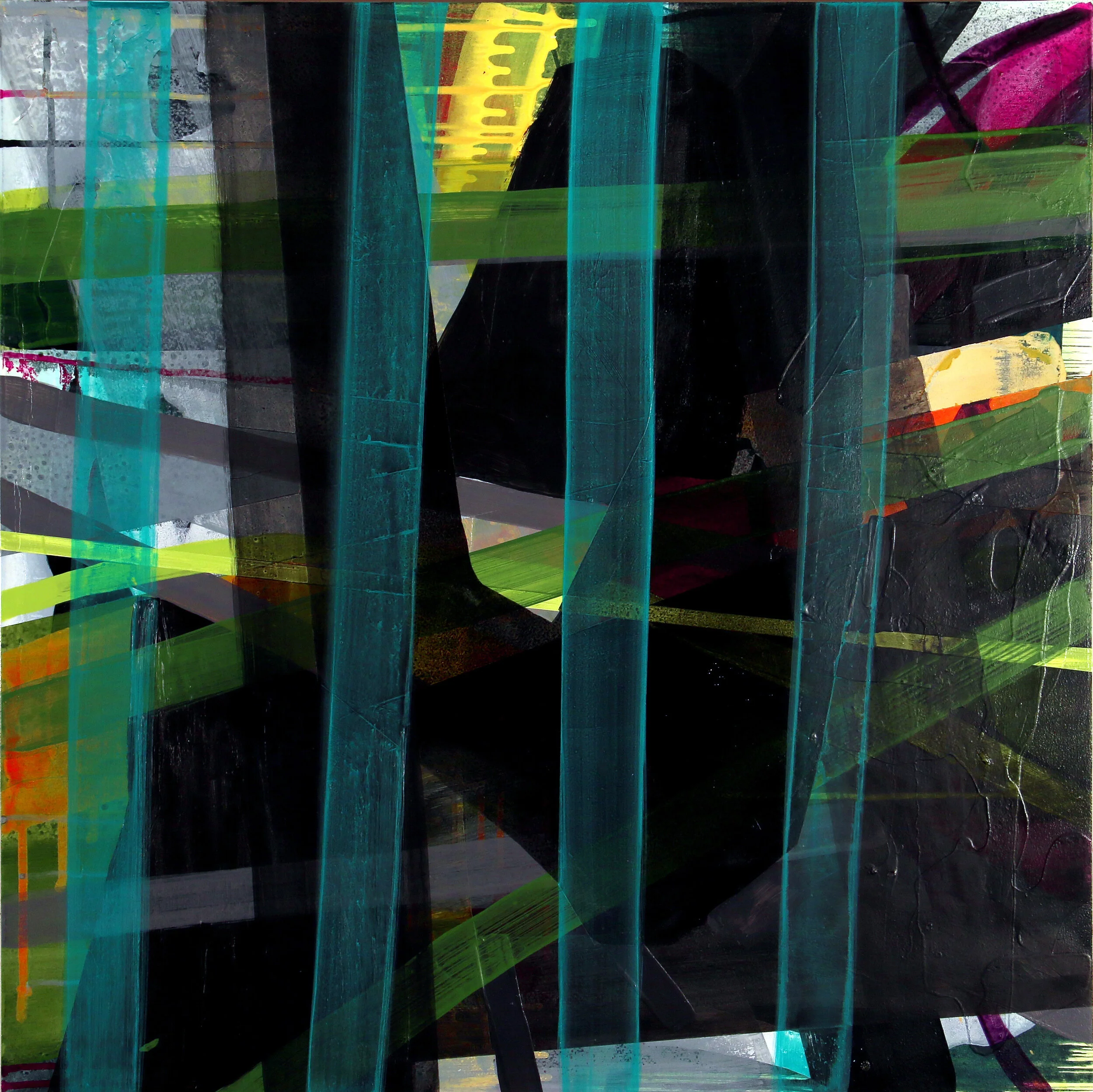 Cheap, 2015, acrylic on wood panel, 24 x 24 inches