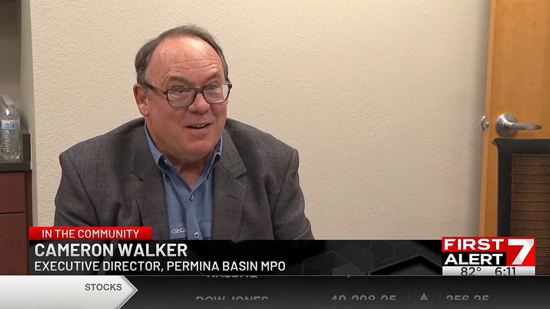 First Alert 7 coverage of Daxbot robots deployed in Midland, Texas to map sidewalk accessibility for the Permian Basin MPO