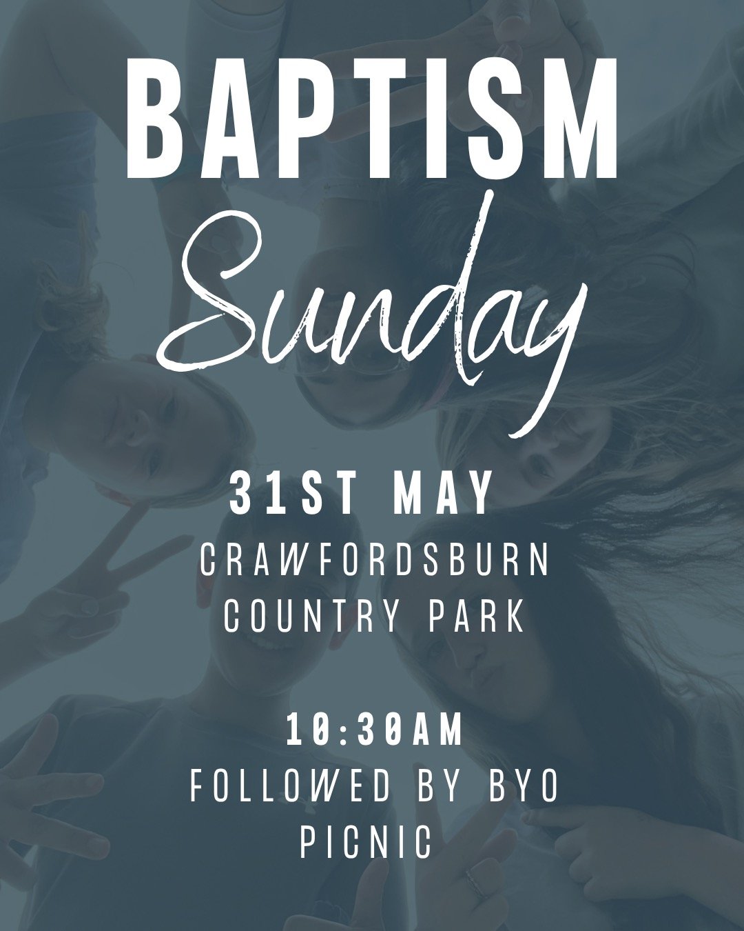 𝘽𝙖𝙥𝙩𝙞𝙨𝙢 𝙎𝙪𝙣𝙙𝙖𝙮 

This Sunday morning we are baptising 6 of our amazing young people at Crawfordsburn Country Park- this is an incredible moment as we celebrate their journey of encountering and responding to Jesus.

We would love all of 