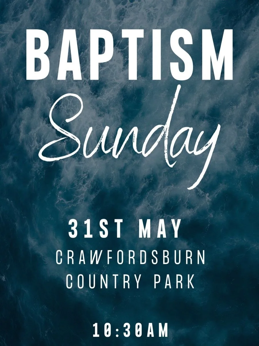 We have a very special Sunday lined up this week! 

Reminder that we are not In the community centre this Sunday as we head to Crawfordsburn country park. 6 of our amazing young people are being baptised and sharing their testimonies. 

Sunday night 