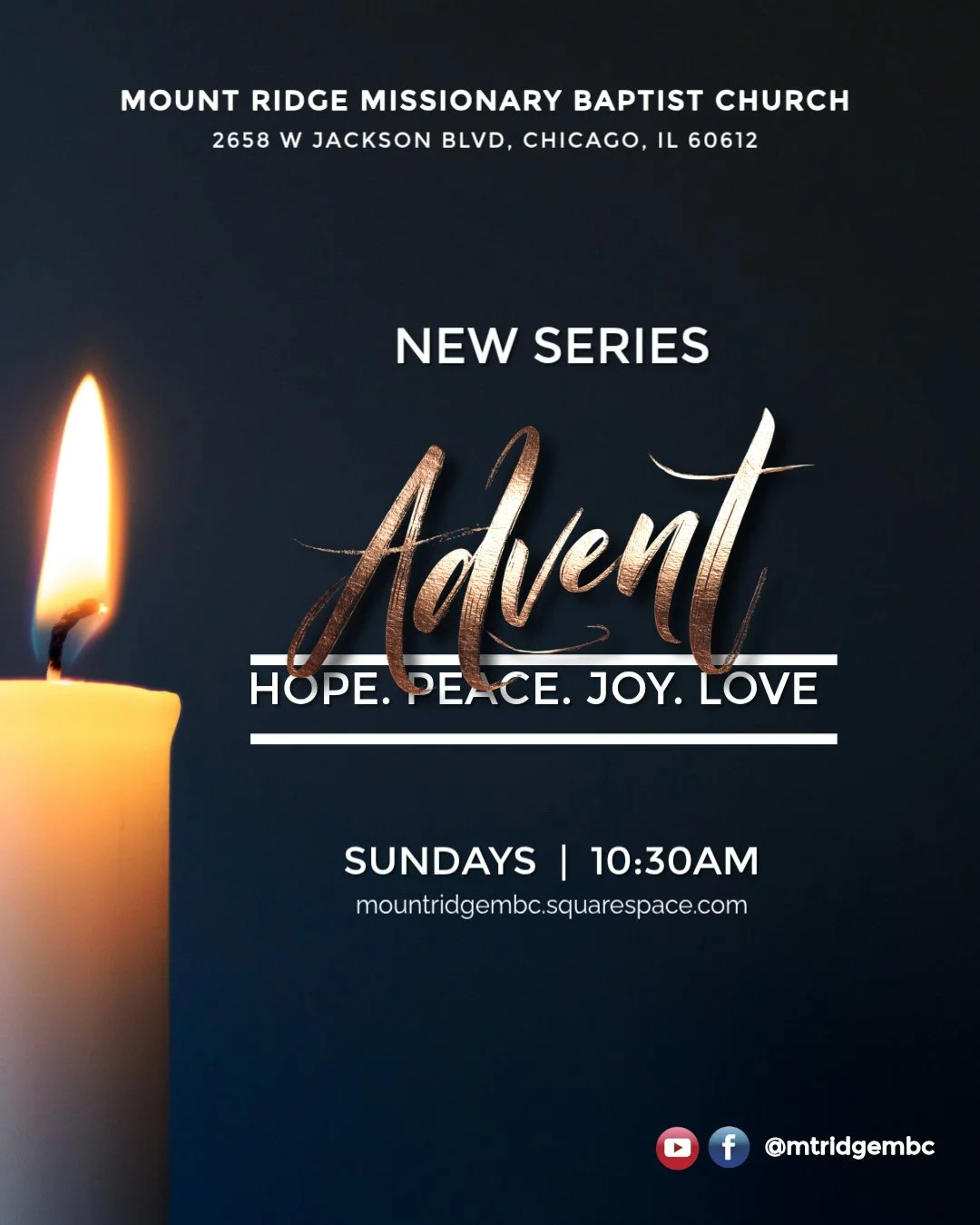 ✨ Advent begins this Sunday! ✨

Join us at 10:30 AM tomorrow as we step into a brand-new sermon series designed to prepare our hearts for Christ&rsquo;s coming. There&rsquo;s no better way to start this season than together.

Bring a friend and journ