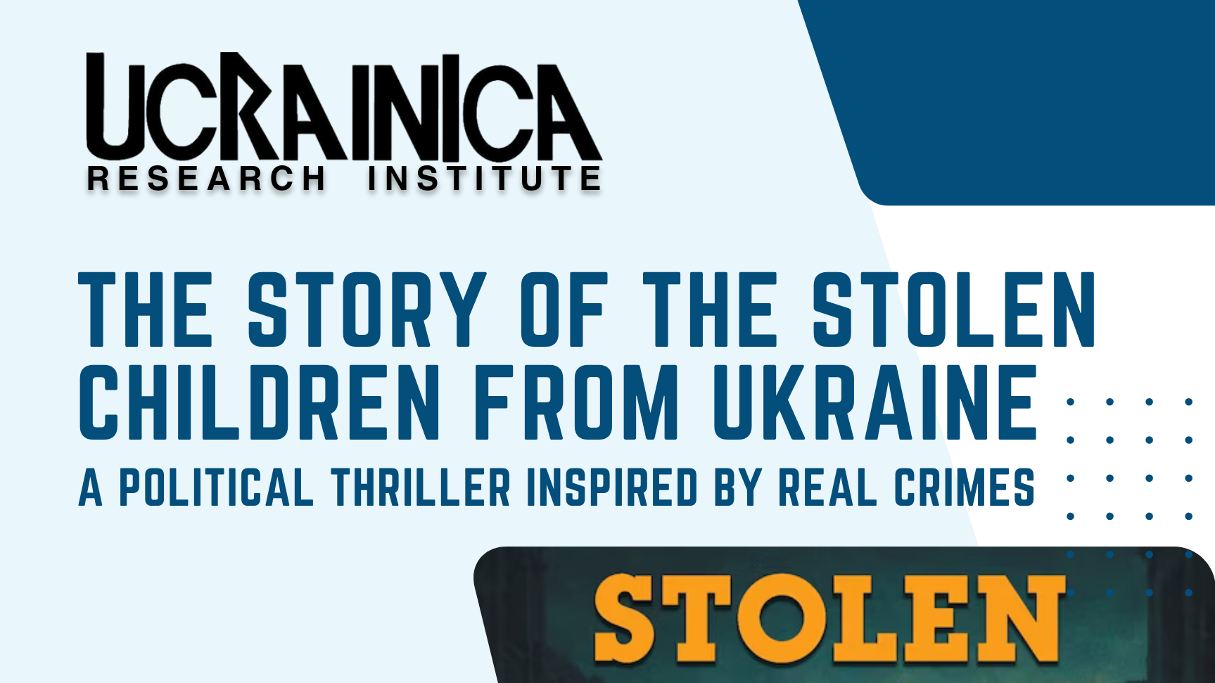 EVENT: Special Evening Discussion and Book Presentation