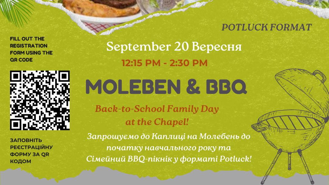 Sep. 20: Back-to-School Moleben &amp; BBQ Picnic